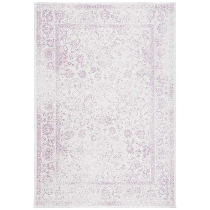 Bungalow Rose Wicken Performance Ivory/Lavender Rug & Reviews Wayfair